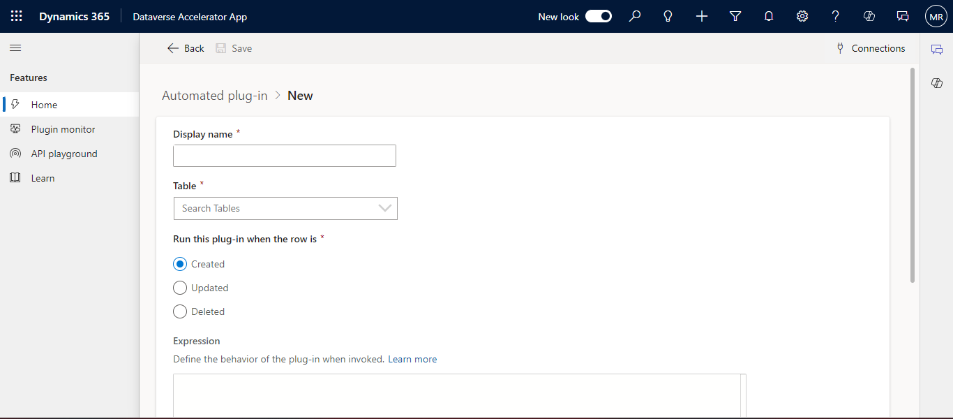 Provide details including the name and conditions for triggering the ...