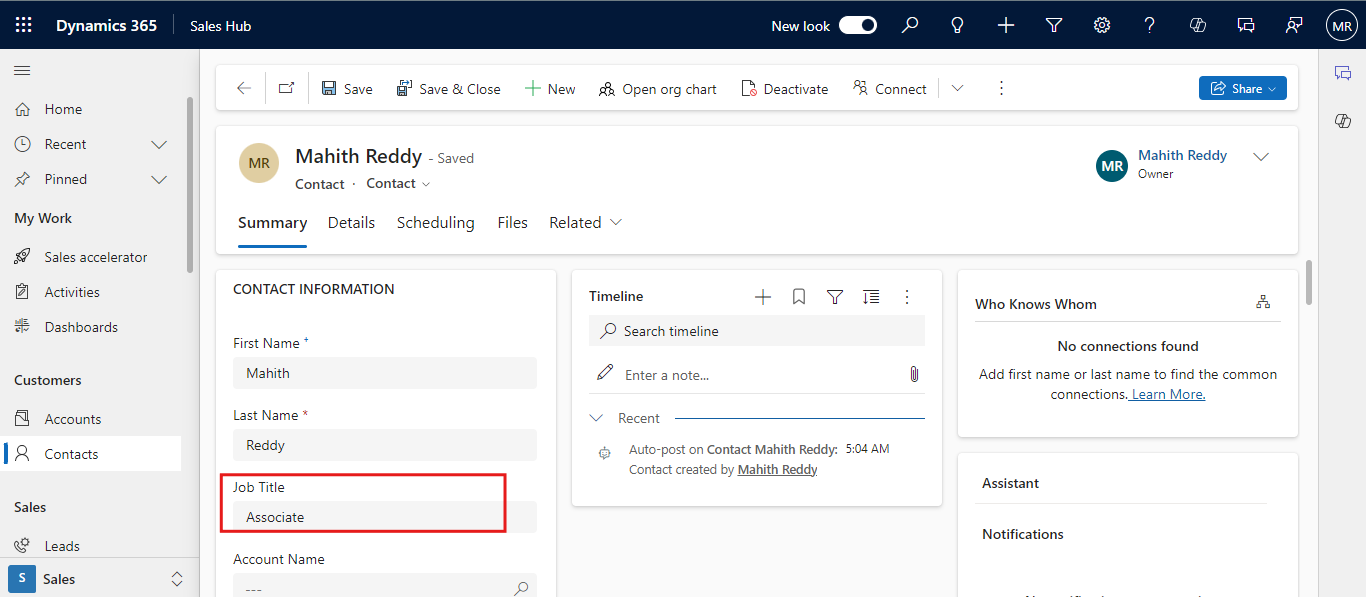 Monitor the response. In the below image, we can see the Job title has ...